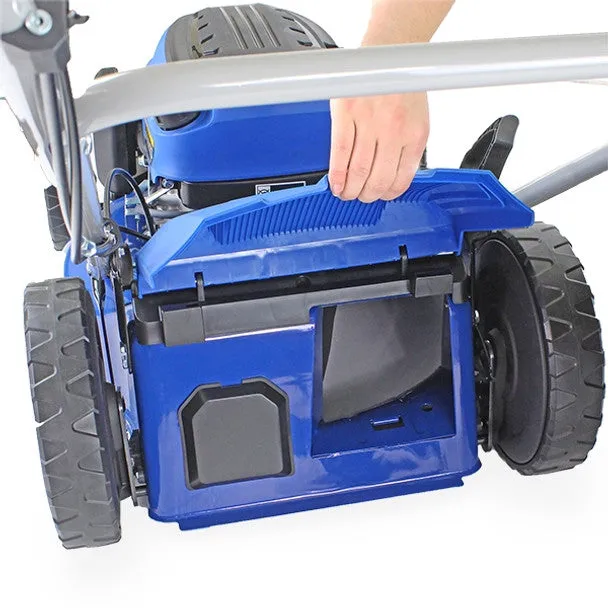 Hyundai HYM510SP 51cm Self-Propelled Petrol Lawnmower. Mulch. Rear & Side Discharge. Hose Connector
