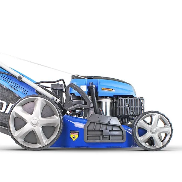 Hyundai HYM510SPE 51cm Self-Propelled Petrol Lawnmower. 196cc Engine. Electric Start. Rear & Side Discharge
