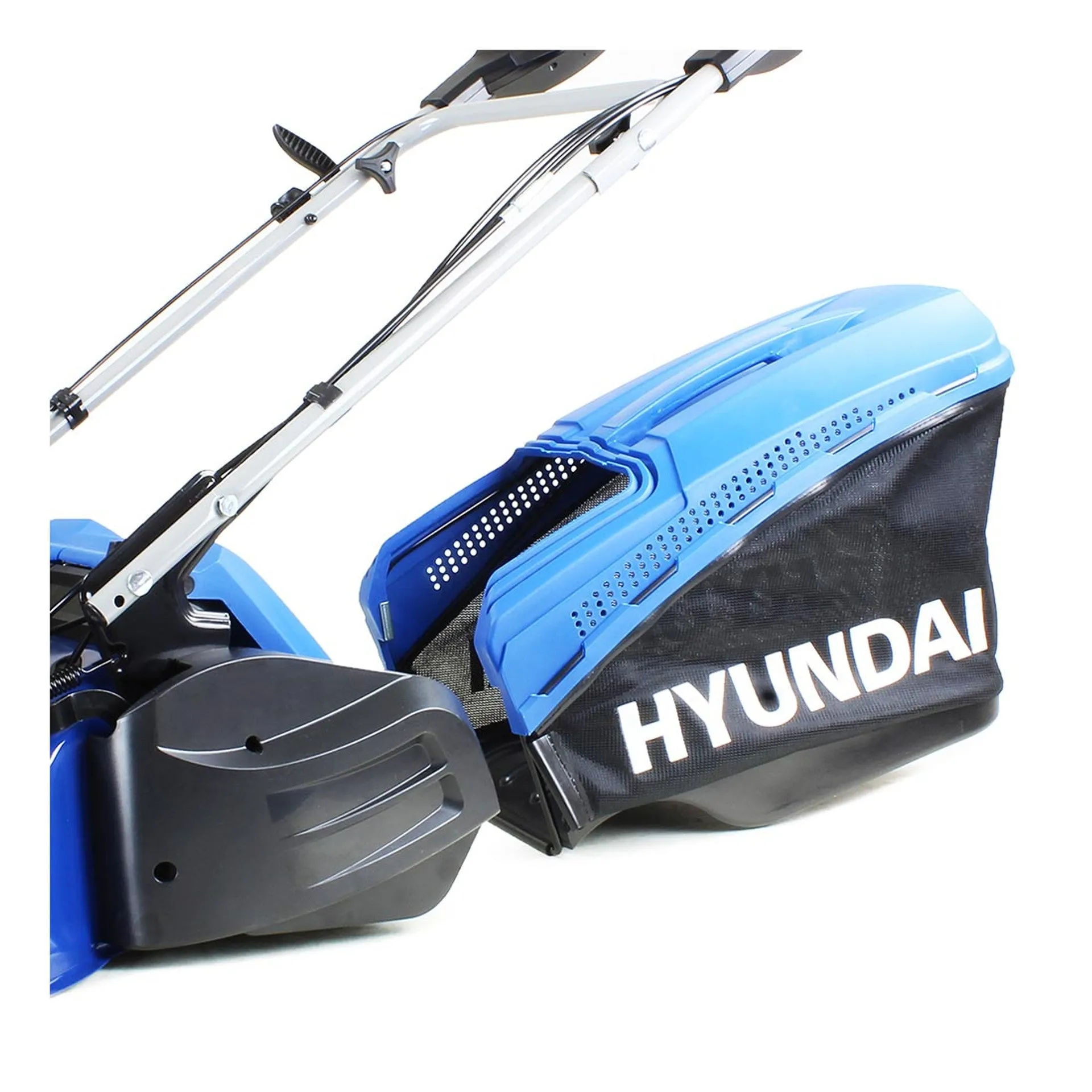 Hyundai HYM530SPR 53cm Self-Propelled Petrol Roller Lawnmower 196cc Engine & 70L Grass Catcher