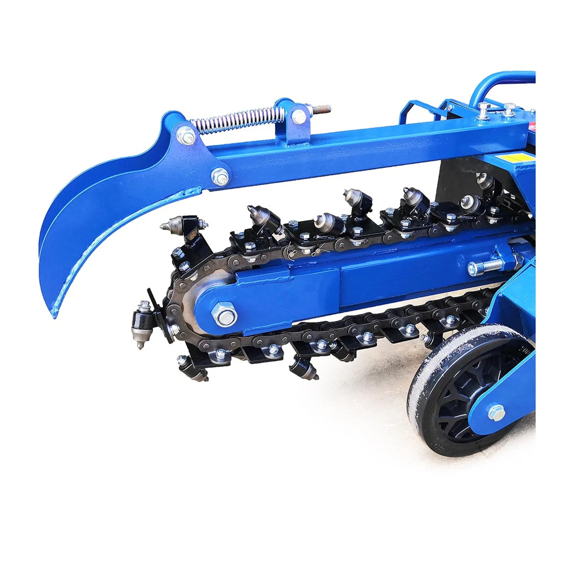 Hyundai HYTR70 450mm Depth Petrol Trencher & Recoil Start 210cc Engine. Adjustable Soft Grip