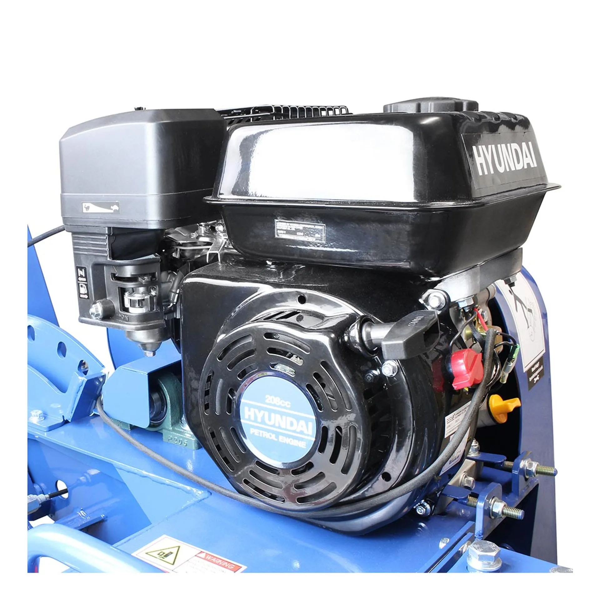 Hyundai HYTR70 450mm Depth Petrol Trencher & Recoil Start 210cc Engine. Adjustable Soft Grip