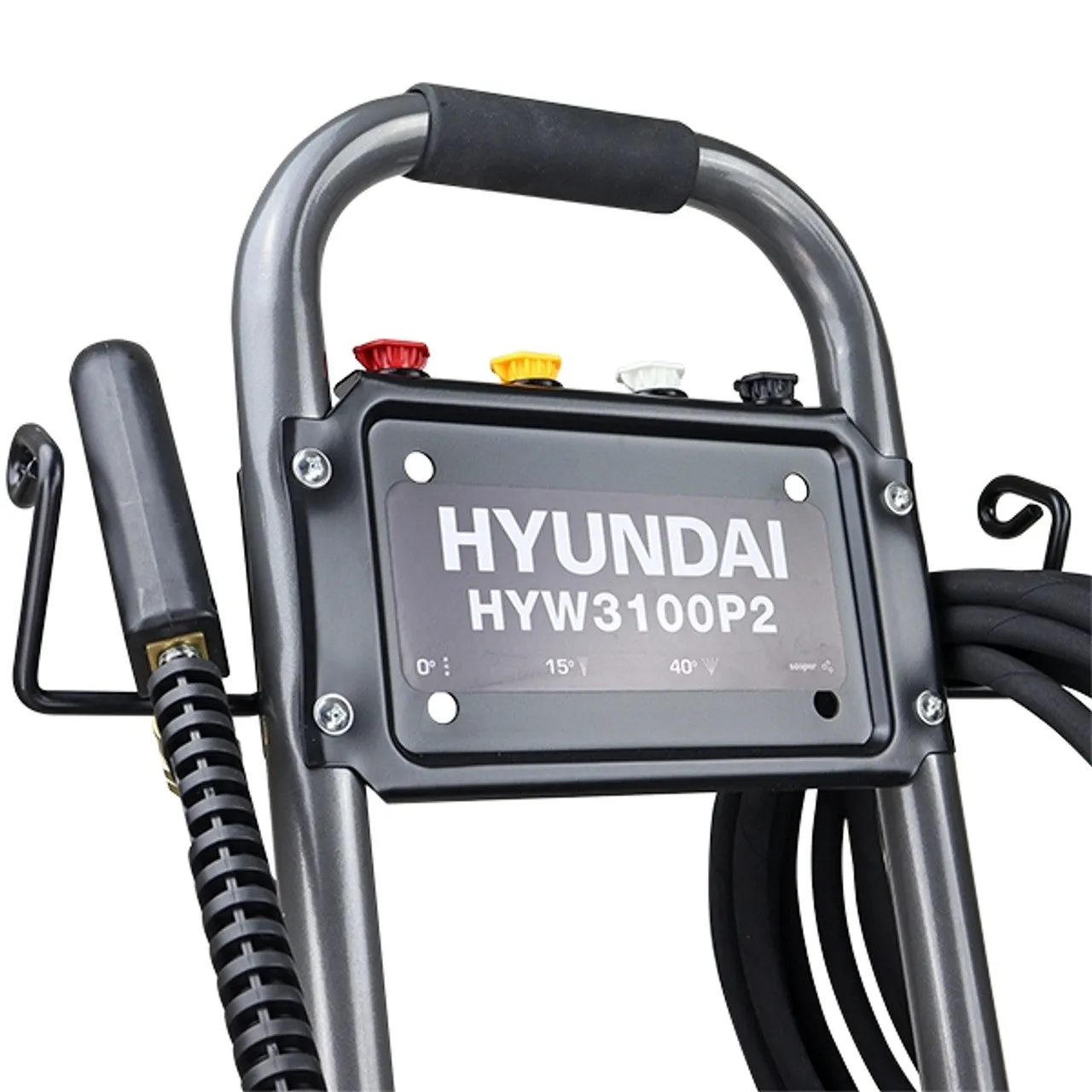 Hyundai HYW3100P2 Petrol Pressure Washer 212cc Engine. 10L/min Flow & AR Pump for Powerful Cleaning
