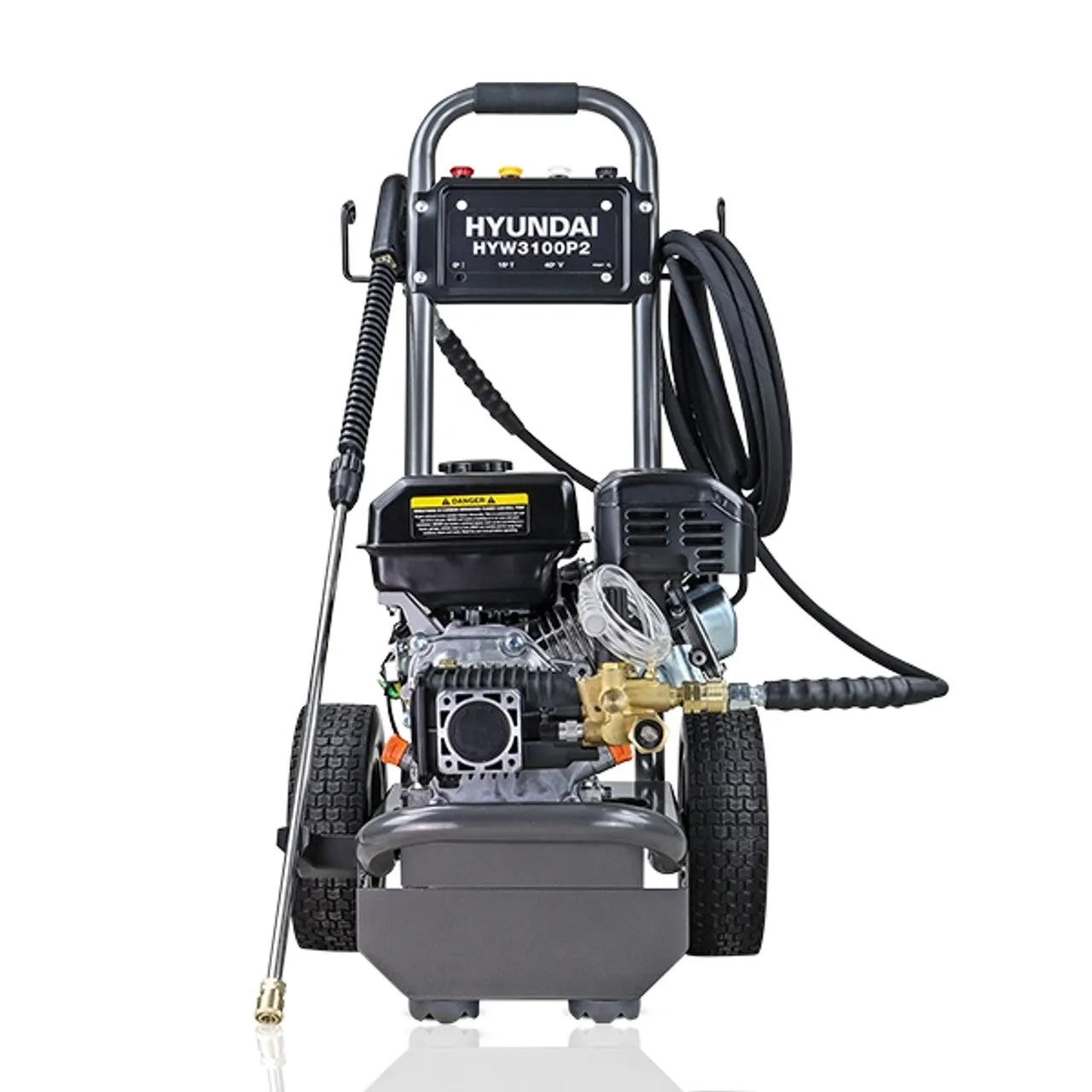 Hyundai HYW3100P2 Petrol Pressure Washer 212cc Engine. 10L/min Flow & AR Pump for Powerful Cleaning
