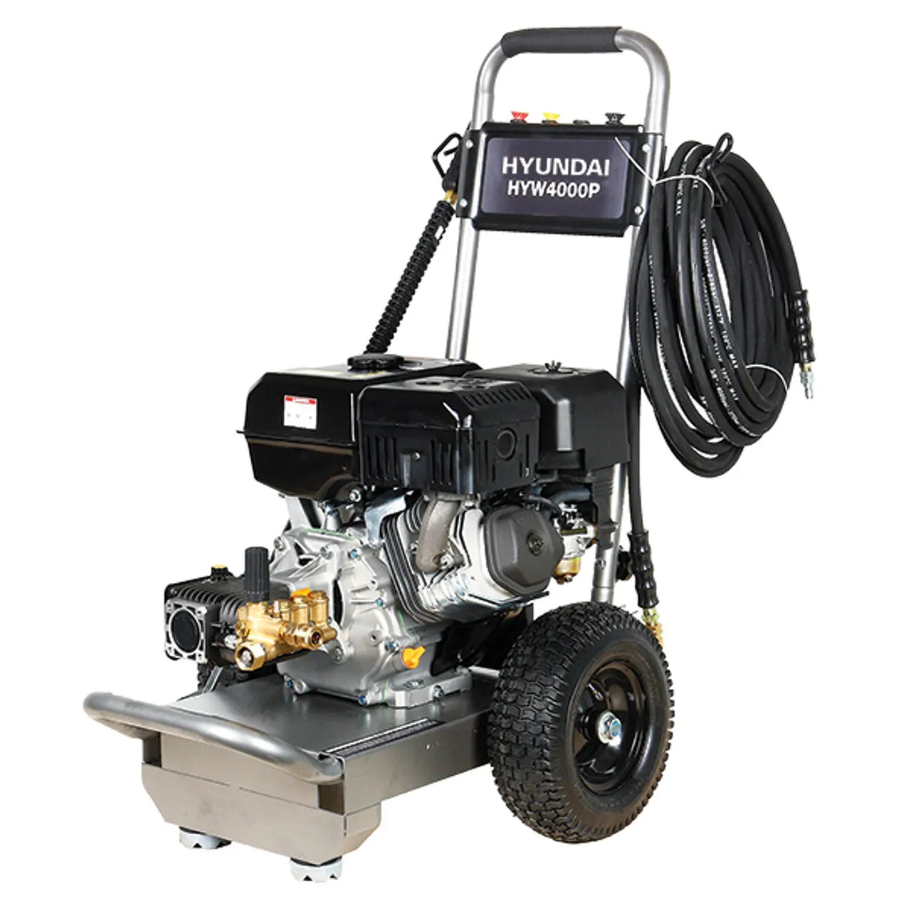 Hyundai HYW4000P Petrol Pressure Washer 420cc Engine. 15L/Min Flow & AR Pump for Powerful Cleaning