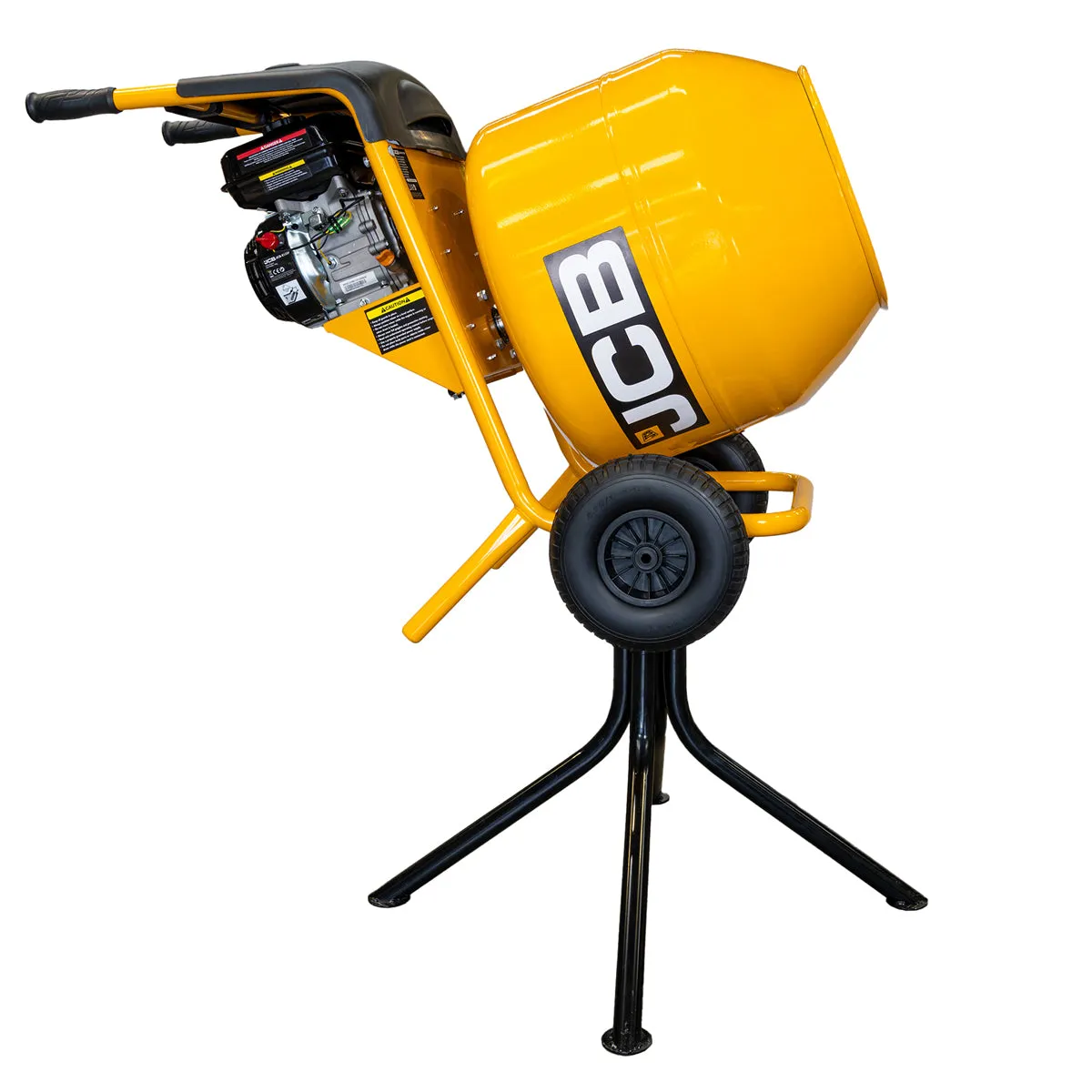 JCB CM150P Petrol 133cc 134L Seam Welded Cement Mixer 100L Working Capacity