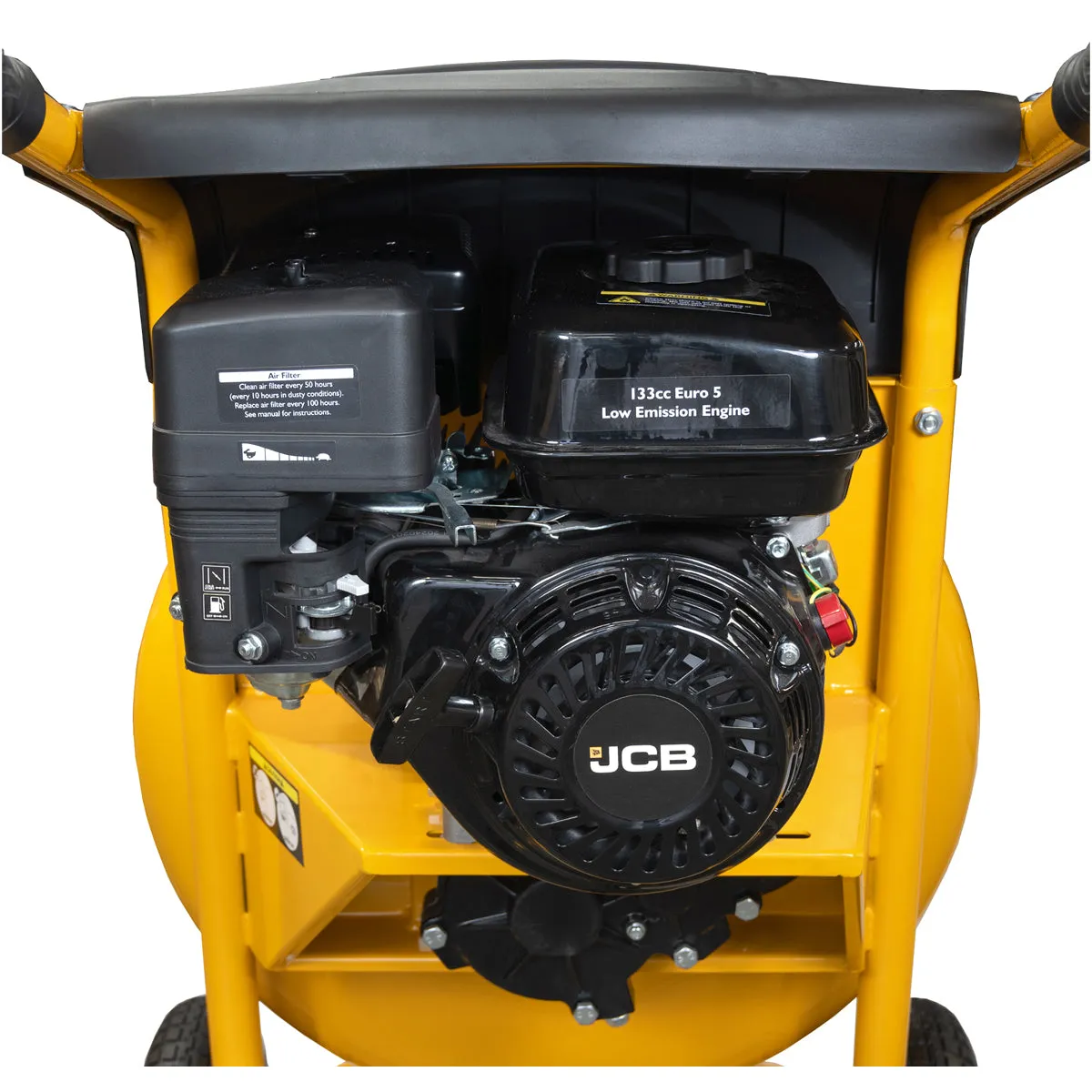 JCB CM150P Petrol 133cc 134L Seam Welded Cement Mixer 100L Working Capacity