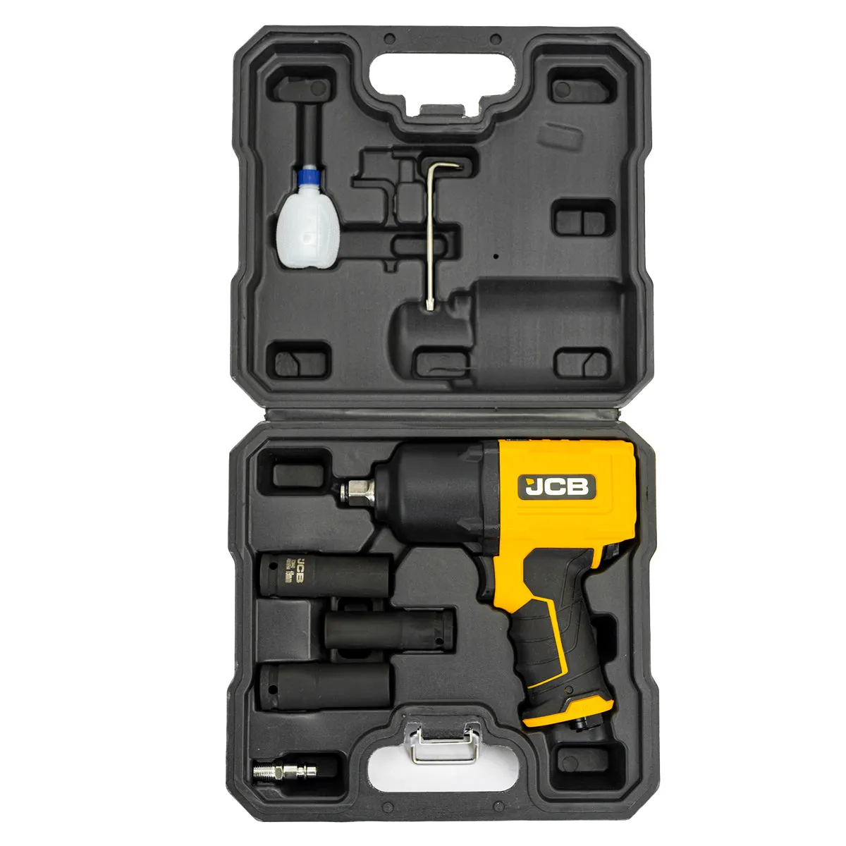 JCB RP9510-KIT  Square Drive Air Impact Wrench with Socket Set. 1450Nm Max Working Torque