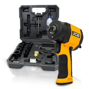 JCB RP9515-KIT 12'' Square Drive Air Impact Wrench with Socket Set. 610 / 1200Nm Torque