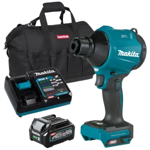 Makita AS001GZ 40V Brushless Dust Blower With 1 x 2.5Ah Battery. Charger & Bag