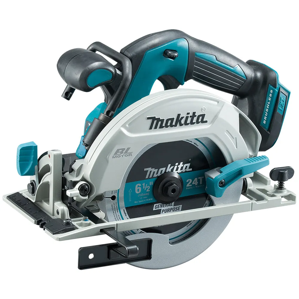 Makita DHS680Z 18V Brushless Circular Saw 165mm Body Only   Guide Rail & Adapter