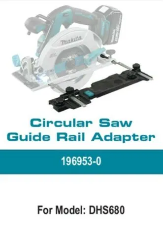 Makita DHS680Z 18V Brushless Circular Saw 165mm Body Only   Guide Rail & Adapter