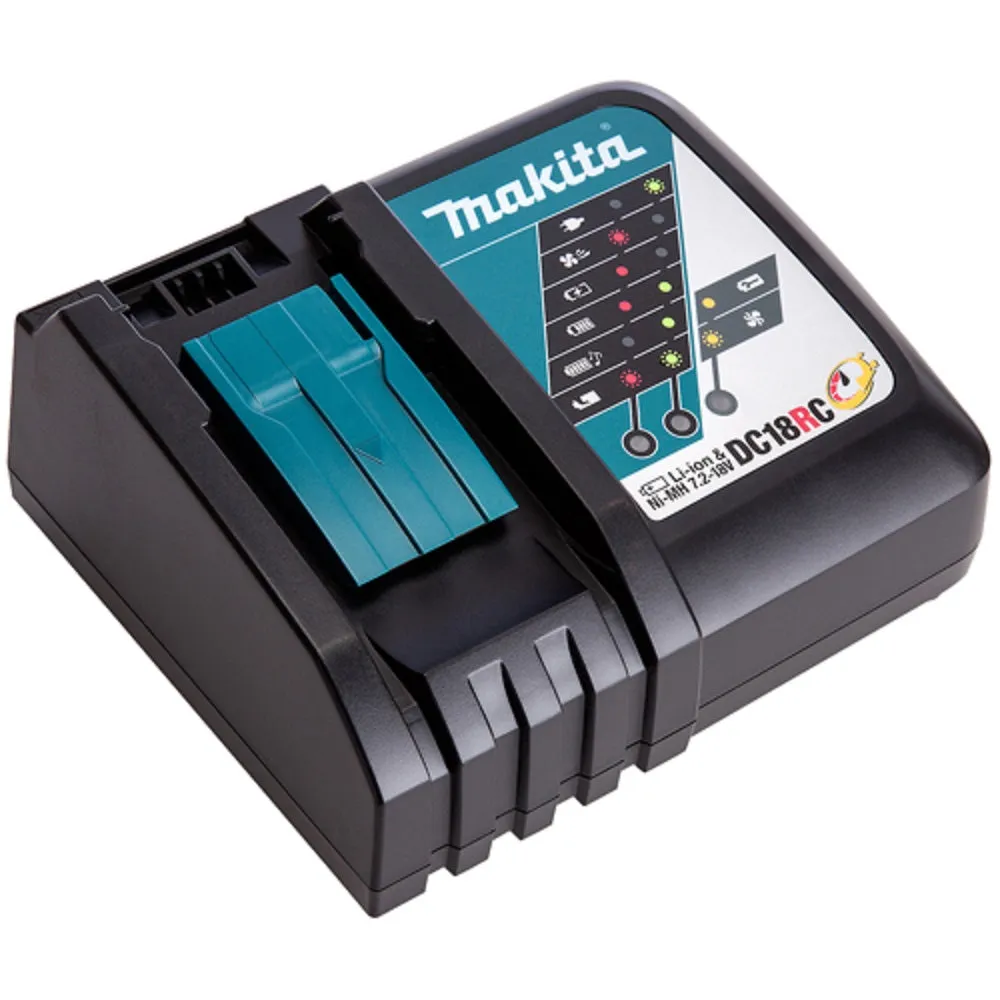 Makita DLM462Z 36V Brushless 460mm Lawn Mower With 2 x 5.0Ah Battery & Charger