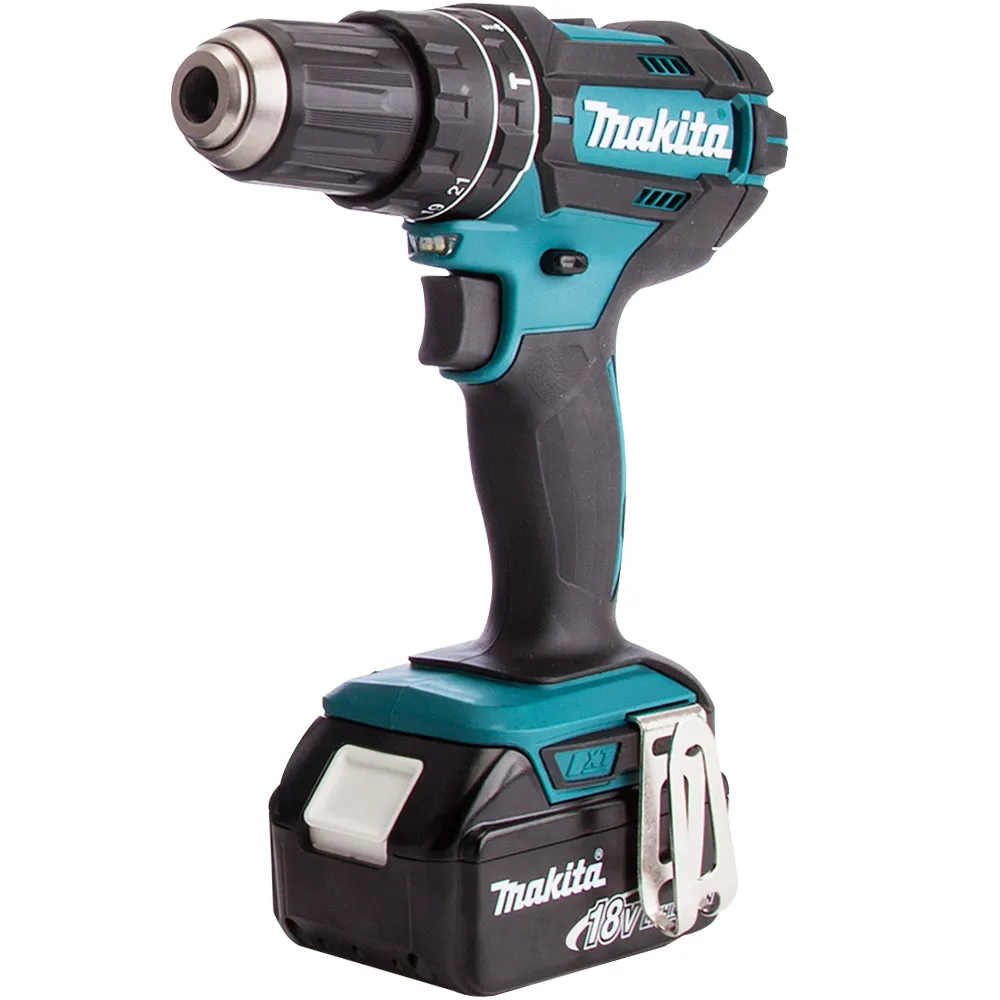 Makita DLX2134TJ 18V LXT Combi Drill & Jigsaw Combo Kit With 2 x 5.0Ah Batteries. Charger & Case
