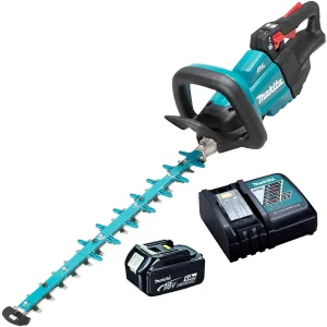 Makita DUH502RT 18V LXT Brushless 50cm Hedge Trimmer With 1 x 5.0Ah Battery & Charger