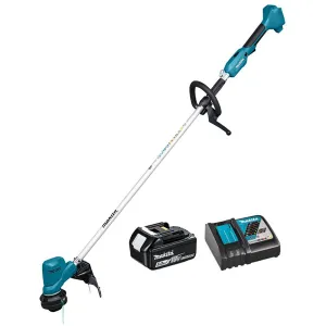 Makita DUR194RTX2 18V LXT Brushless 28cm Grass Trimmer With 1 x 5.0Ah Battery & Charger