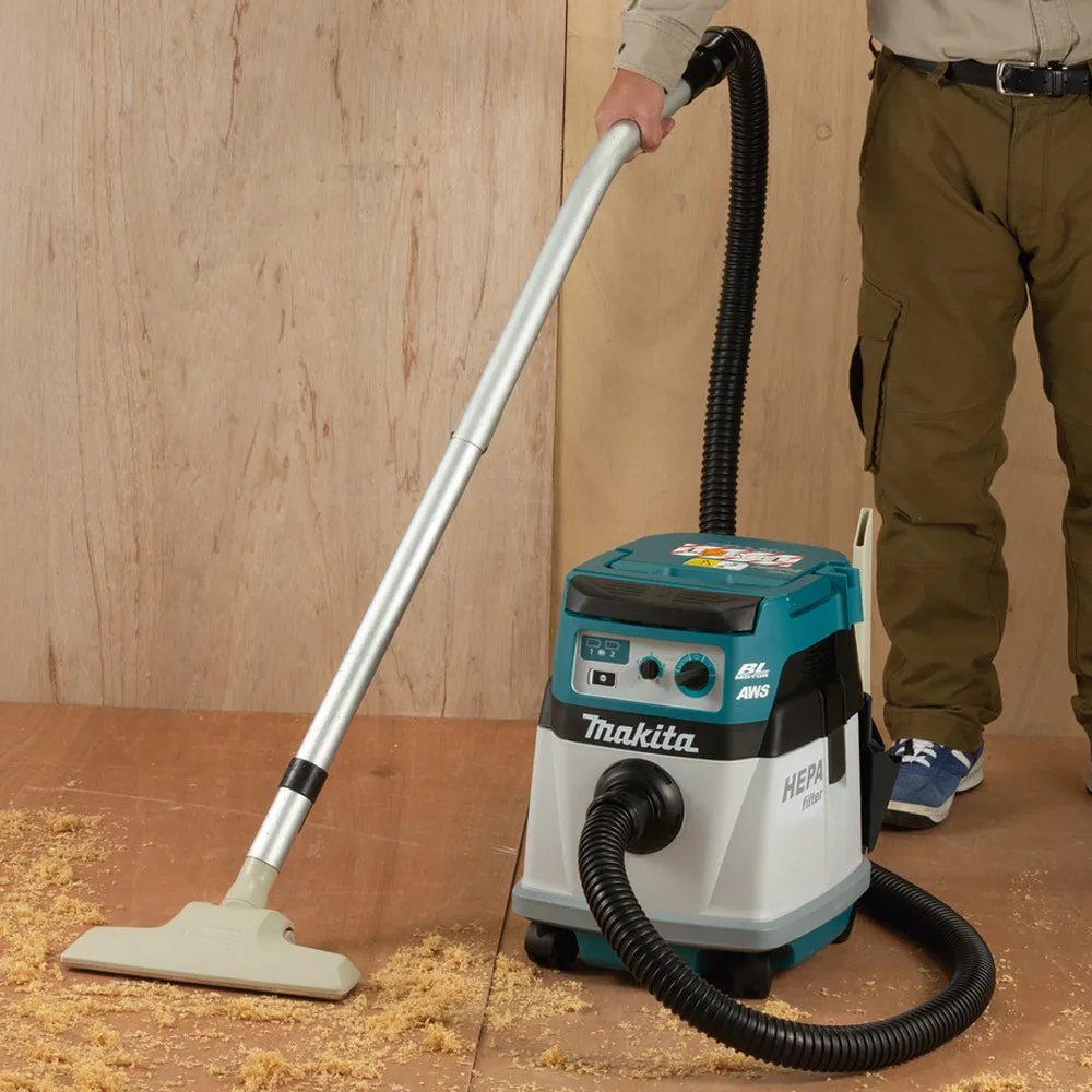 Makita DVC157LZX3 36V LXT Brushless L-Class 15L Dust Extractor With AWS Body Only