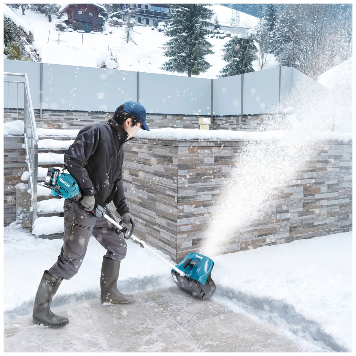 Makita SN400MP Snow Blower Attachment Powerful. Easy-to-Use & Durable Winter Tool