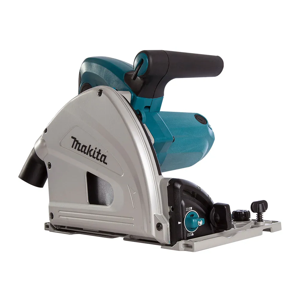 Makita SP6000J/1 165mm Plunge Saw 110V With 2 x 1.5m Guide Rail   Clamp   Bag   Blade