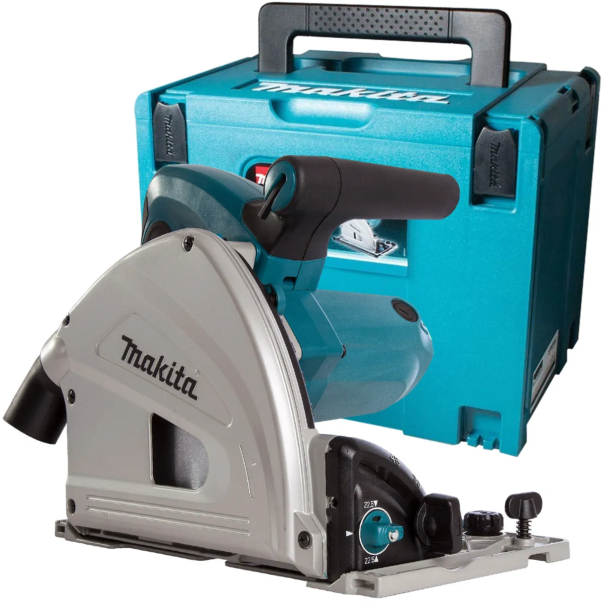 Makita SP6000J2 240V 165mm Plunge Saw   2 x Rails. Connector Bar. Clamp with Blade & Bag