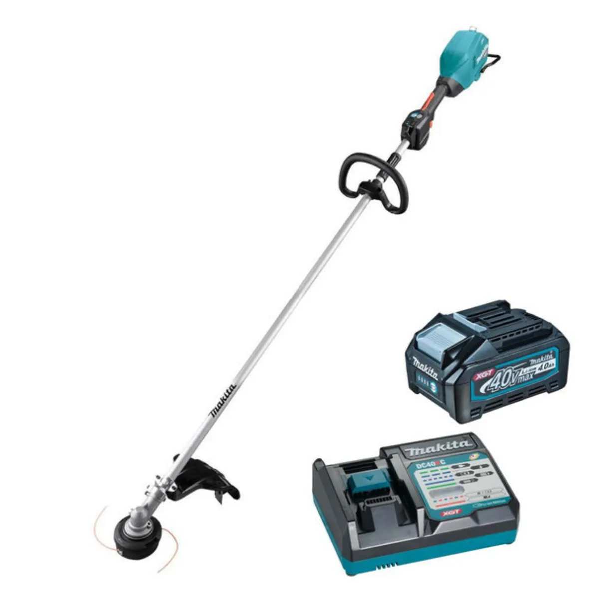 Makita UR017GM101 40V XGT Brushless Line Trimmer With 4.0Ah Battery & Charger