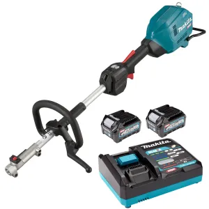 Makita UX01GD202 40V XGT Brushless Split Shaft With 2 x 2.5Ah Batteries and Charger