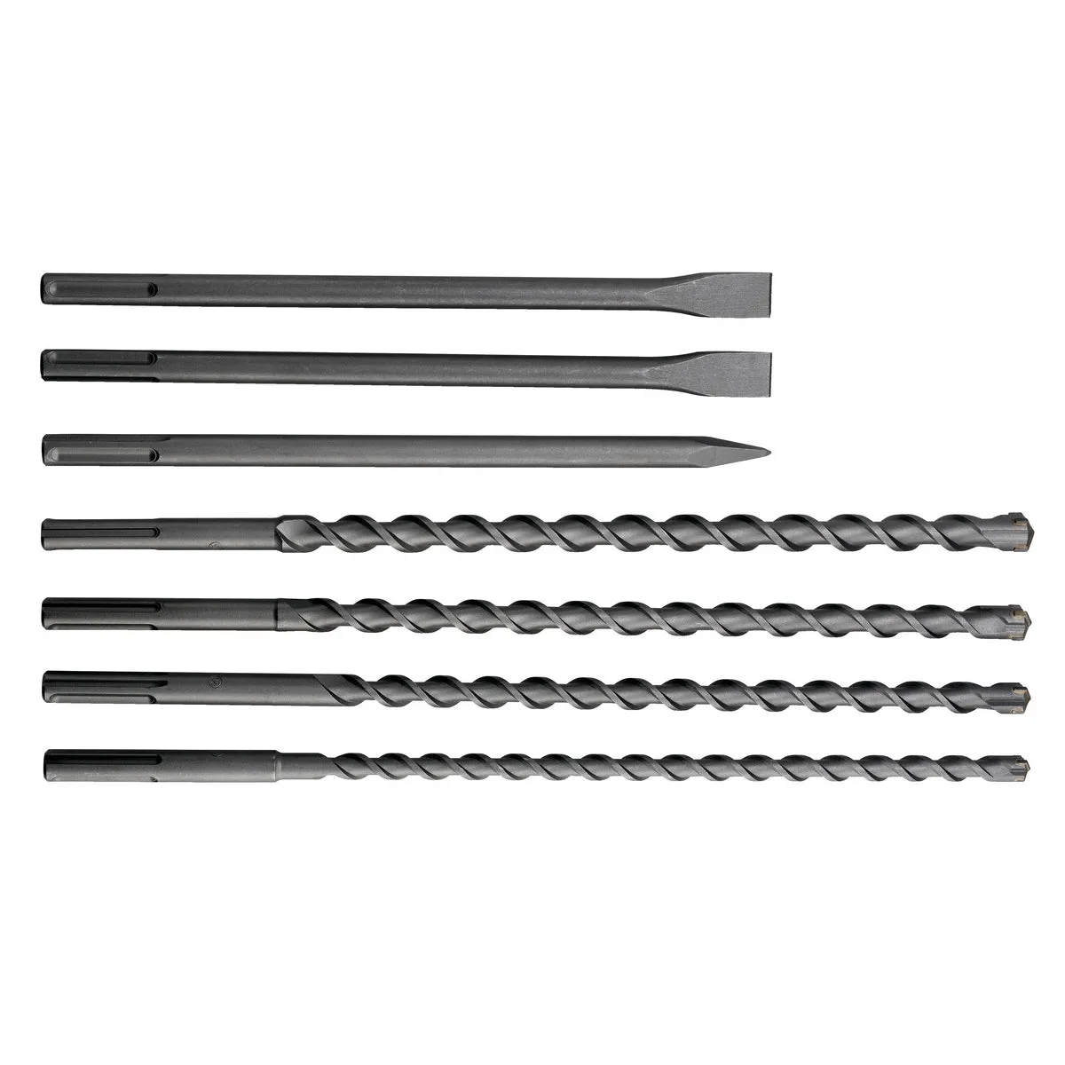 Metabo 7 Piece SDS-Max Drill Bit & Chisel Set in Carry Case 623106000