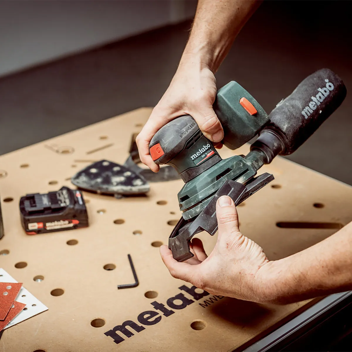 Metabo SM 18 LTX BL 18V Brushless Multi Sander Body Only in Metabox 602089840