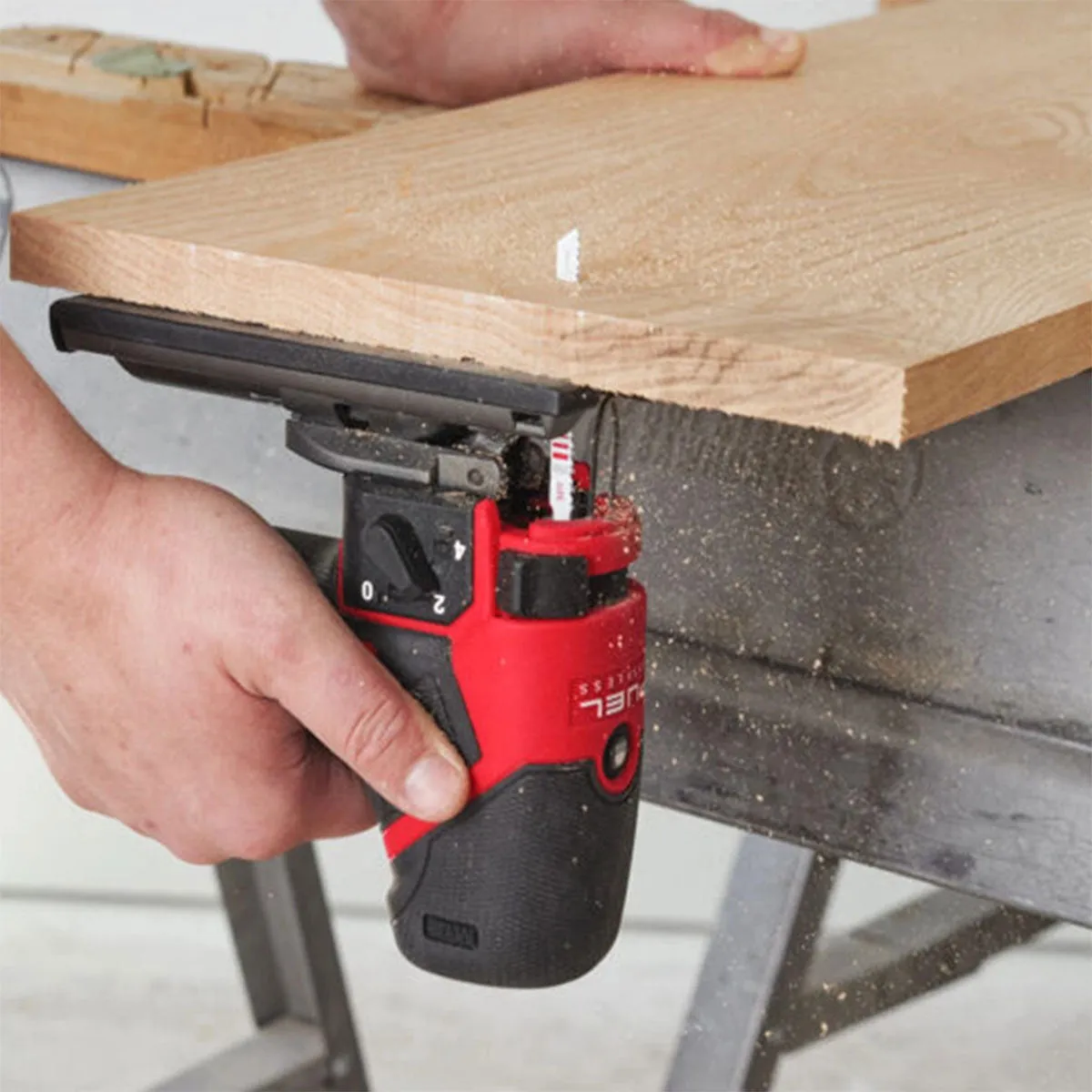 Milwaukee M12FJS-422X 12V Fuel Brushless Jigsaw with 4.0Ah/2.0Ah Batteries Charger & Case 4933493349