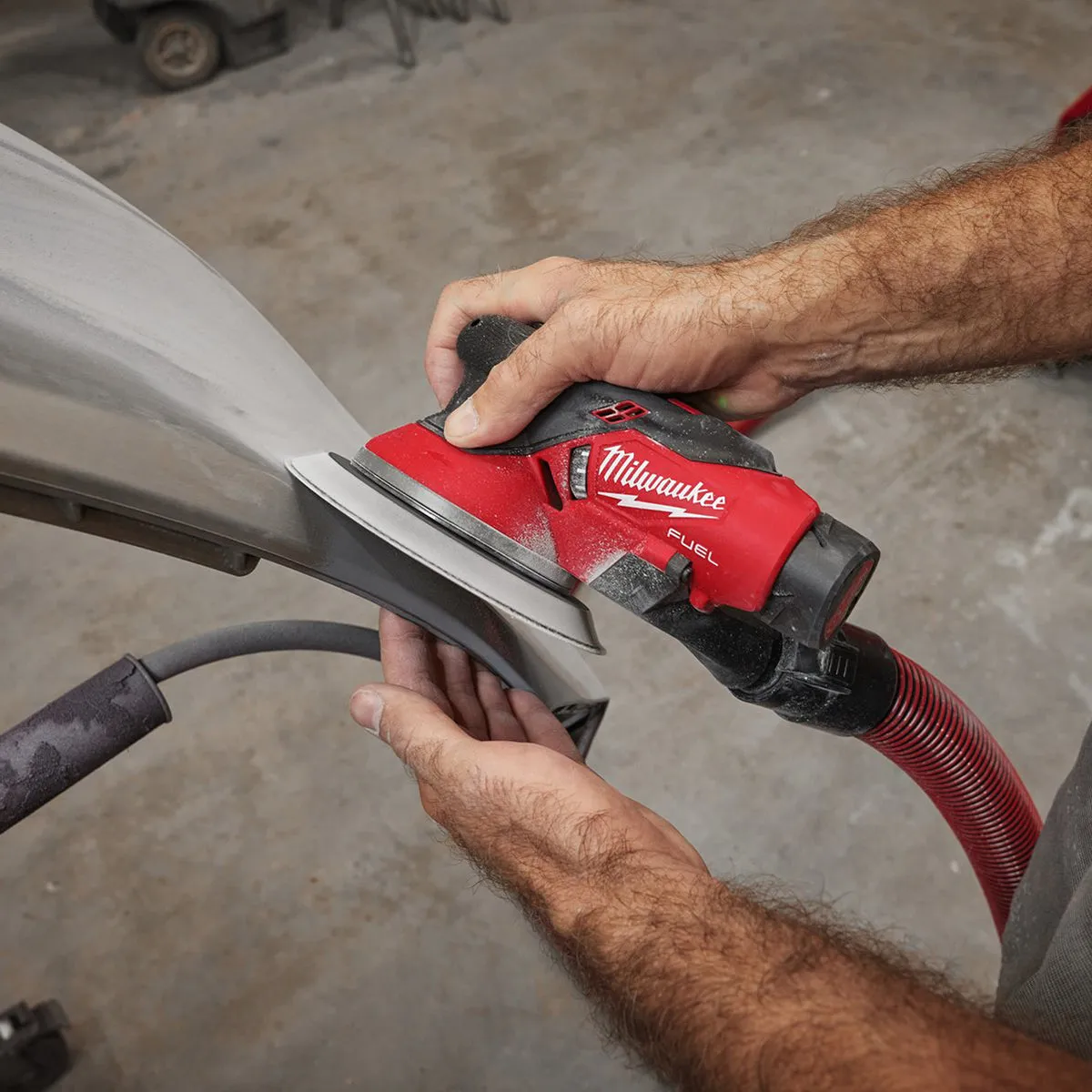 Milwaukee M12FROS5-0 12V FUEL Brushless 150mm Random Orbit Sander with 1 x 2.0Ah Battery & Charger