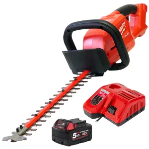 Milwaukee M18FHET45-0 18V FUEL Brushless 45cm Hedge Trimmer with 1 x 5.0Ah Battery & Charger