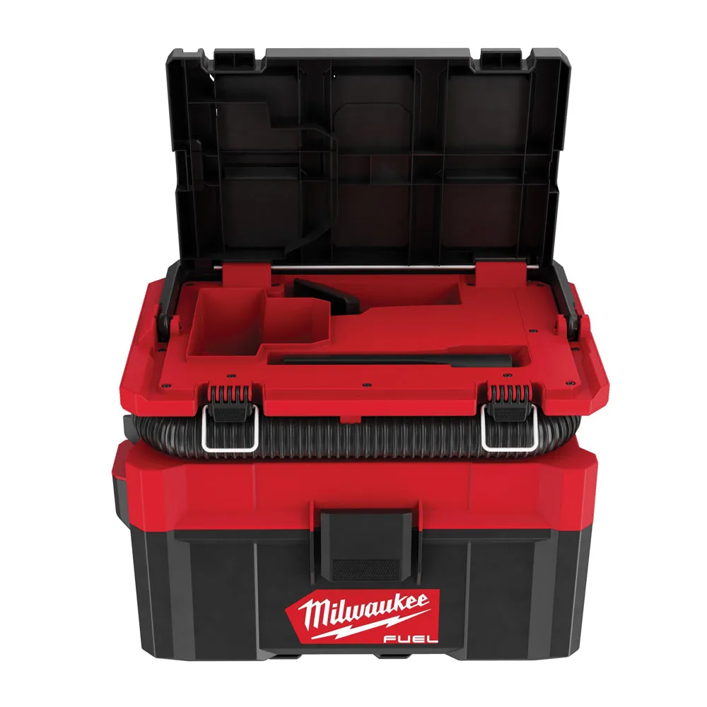 Milwaukee M18FPOVCL-0 18V Fuel Brushless Packout L-Class Wet & Dry Vacuum with 1 x 5.0Ah Battery & Charger