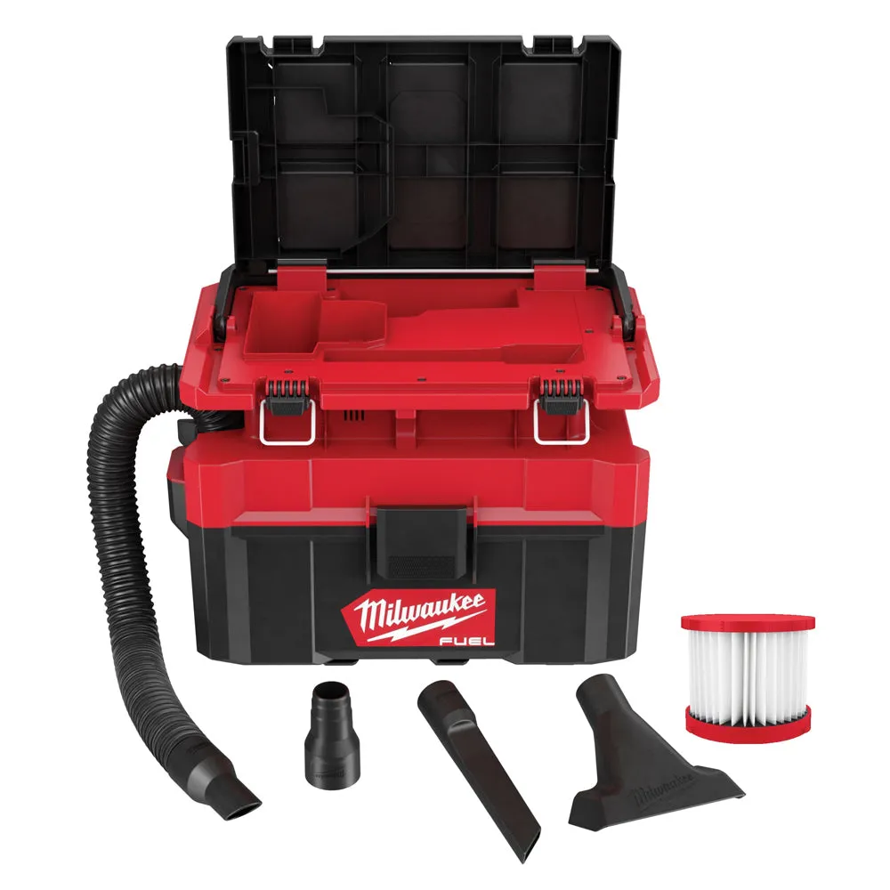 Milwaukee M18FPOVCL-0 18V Fuel Brushless Packout L-Class Wet & Dry Vacuum with 1 x 5.0Ah Battery & Charger