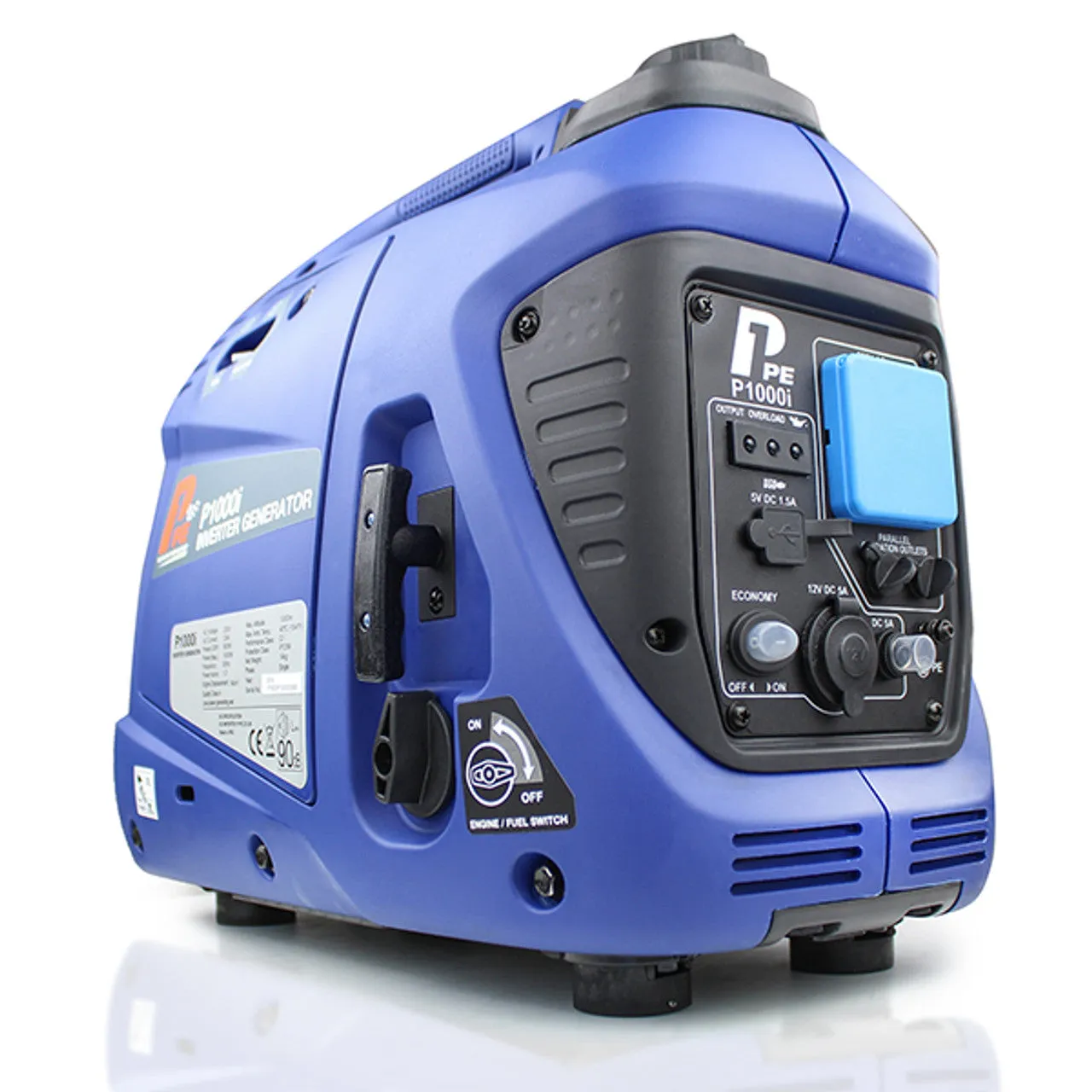 P1 Hyundai Powered P1000i Portable Petrol Inverter Suitcase Generator 1000W
