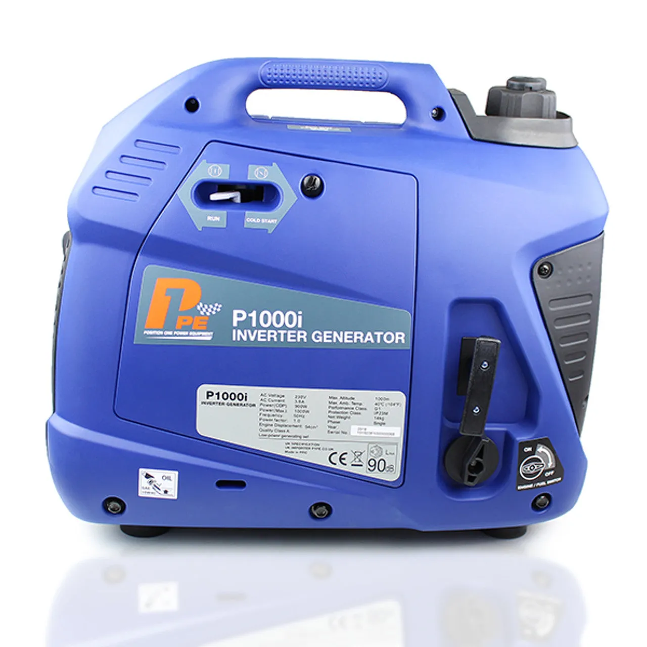 P1 Hyundai Powered P1000i Portable Petrol Inverter Suitcase Generator 1000W