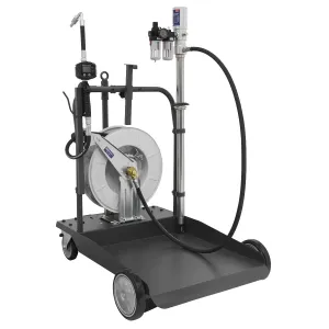 Sealey AK4562D Oil Dispensing System Air Operated with 10mtr Retractable Hose Reel