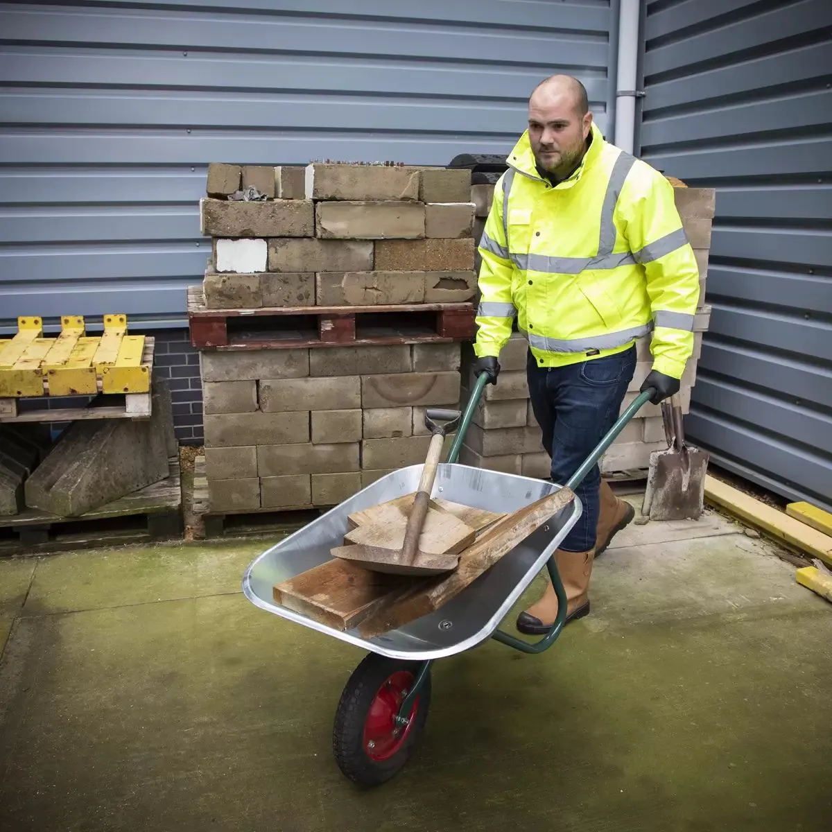 Sealey WB65 Galvanized Wheelbarrow 65L