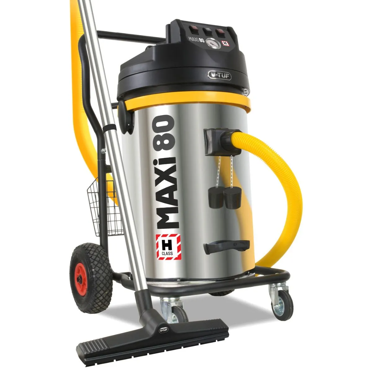 V-TUF MAXIH110-80L H-Class Industrial Dust Extraction Vacuum Cleaner 110V/2500W