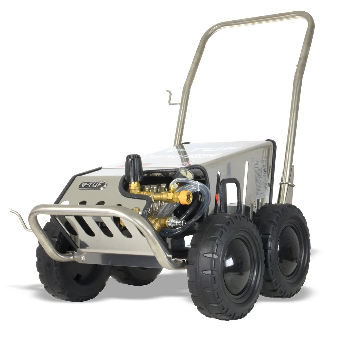 V-TUF RAPIDSSC415V-15015 15L/min All-Stainless Industrial Mobile Pressure Washer 2200psi & 150Bar