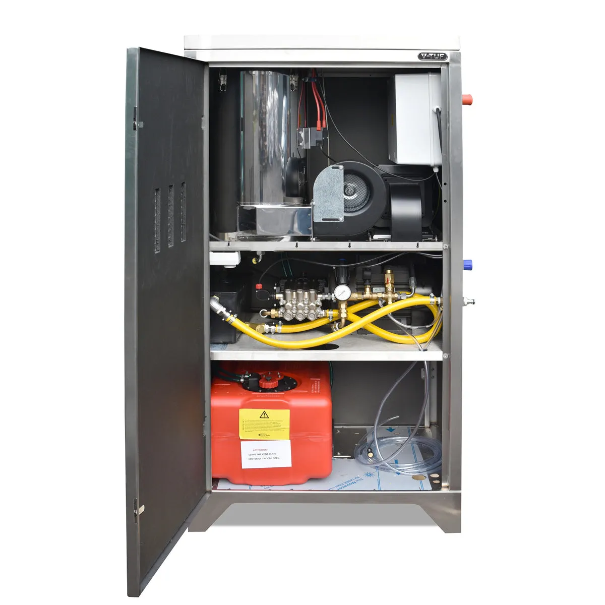 V-TUF RAPIDSXL240 100 Bar 12L/Min Static Hot Pressure Washer 304 Stainless Cabinet 240V
