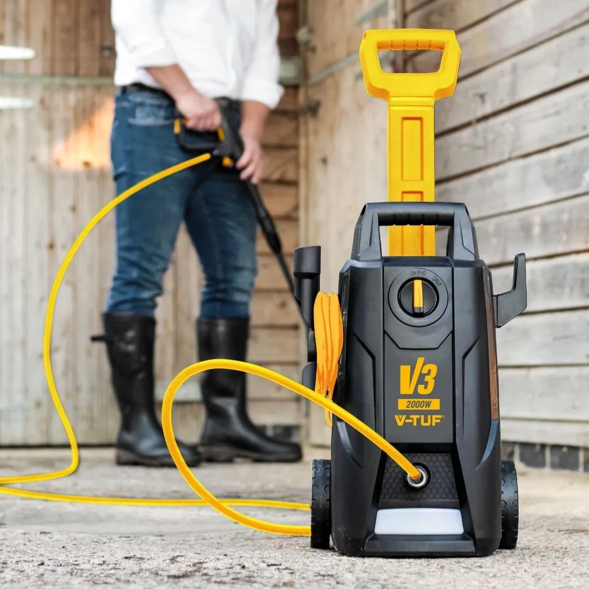 V-TUF V3-240X2 240V Portable Electric Pressure Washer 2175psi. 150Bar. 7.5L/min
