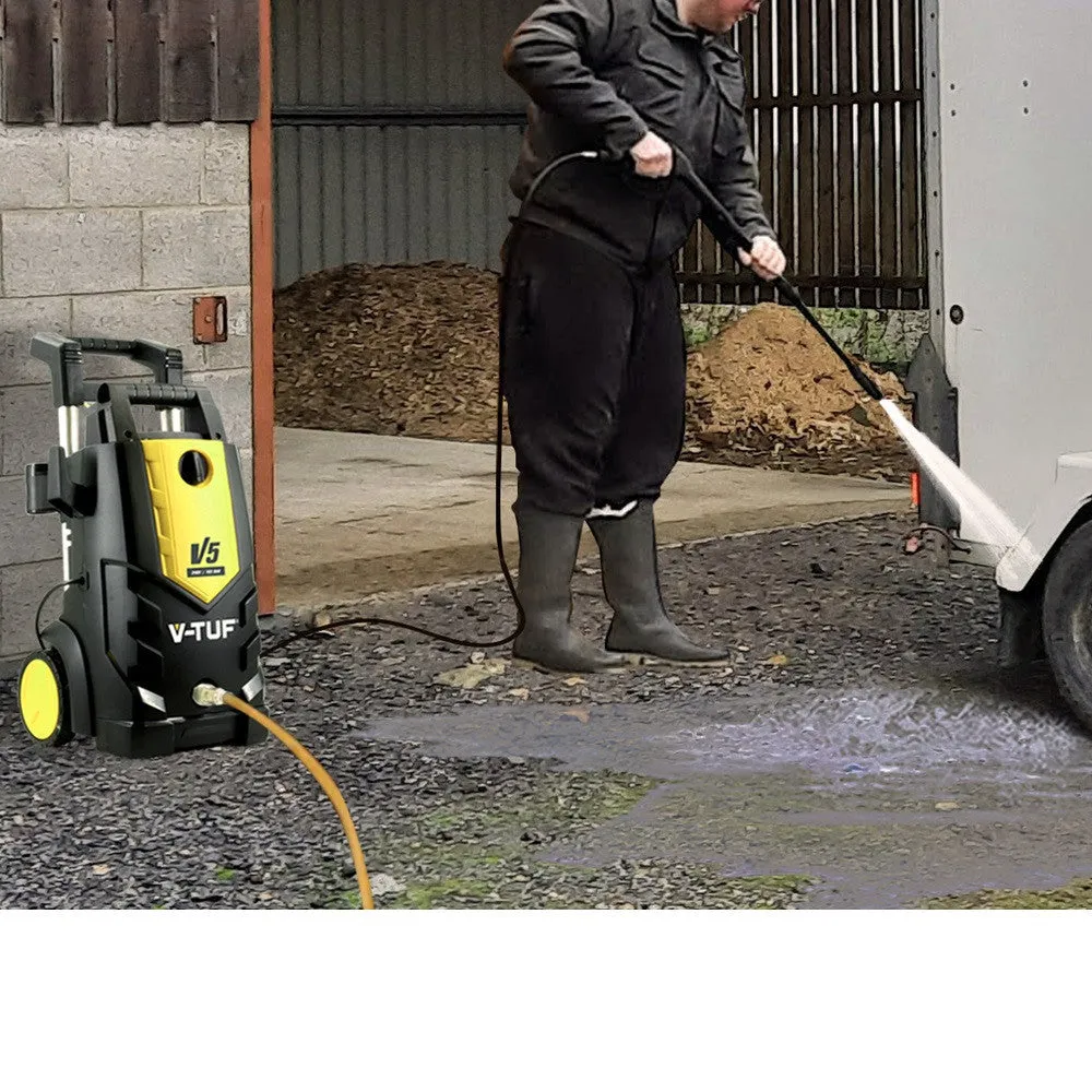 V-TUF V5-240V High Performance Electric Pressure Washer 2400psi. 165 Bar. 7.2L/min