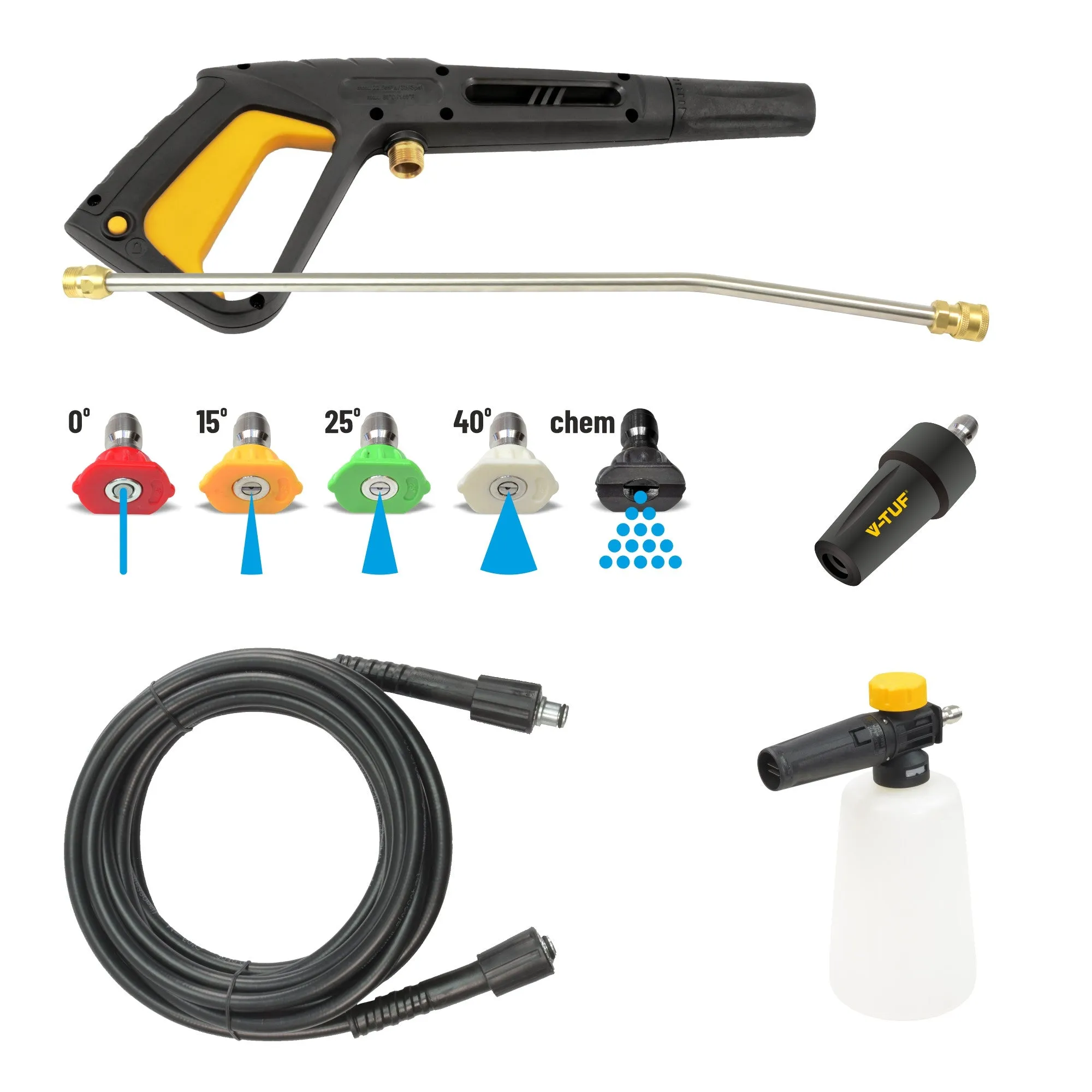 V-TUF V5-240V High Performance Electric Pressure Washer 2400psi. 165 Bar. 7.2L/min