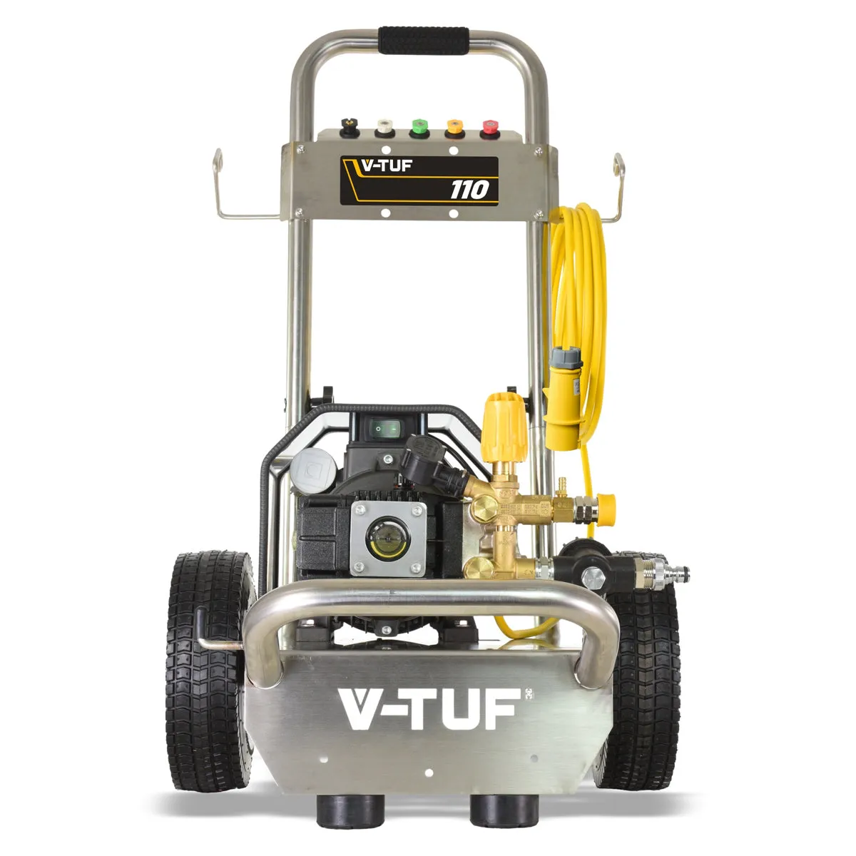 V-TUF VTUF110 12L/min Compact. Industrial. Mobile Electric Site Pressure Washer 1450psi & 100Bar