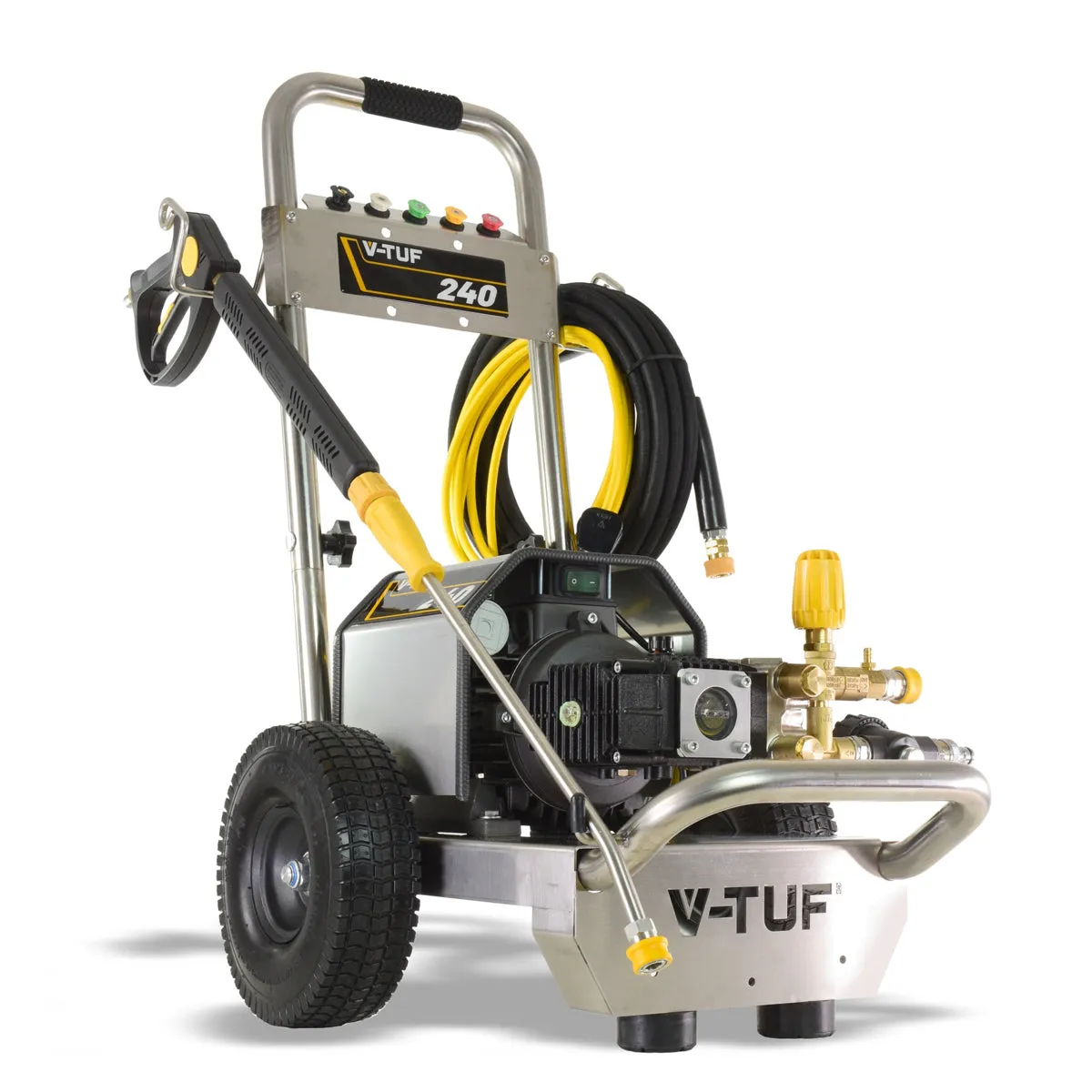 V-TUF VTUF240 12L/min Compact. Industrial. Mobile Electric Pressure Washer 1450psi & 100Bar