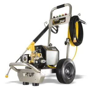 V-TUF VTUF240 12L/min Compact. Industrial. Mobile Electric Pressure Washer 1450psi & 100Bar