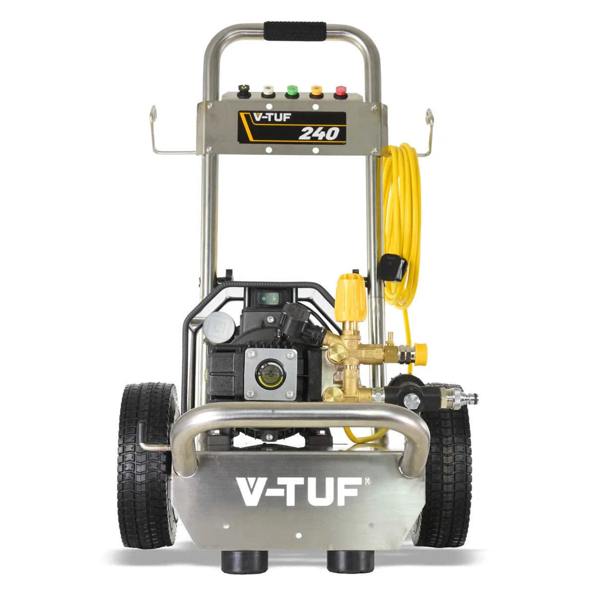 V-TUF VTUF240T Compact. Industrial. Mobile Electric Pressure Washer 1450psi. 100Bar. 12L/min 240V